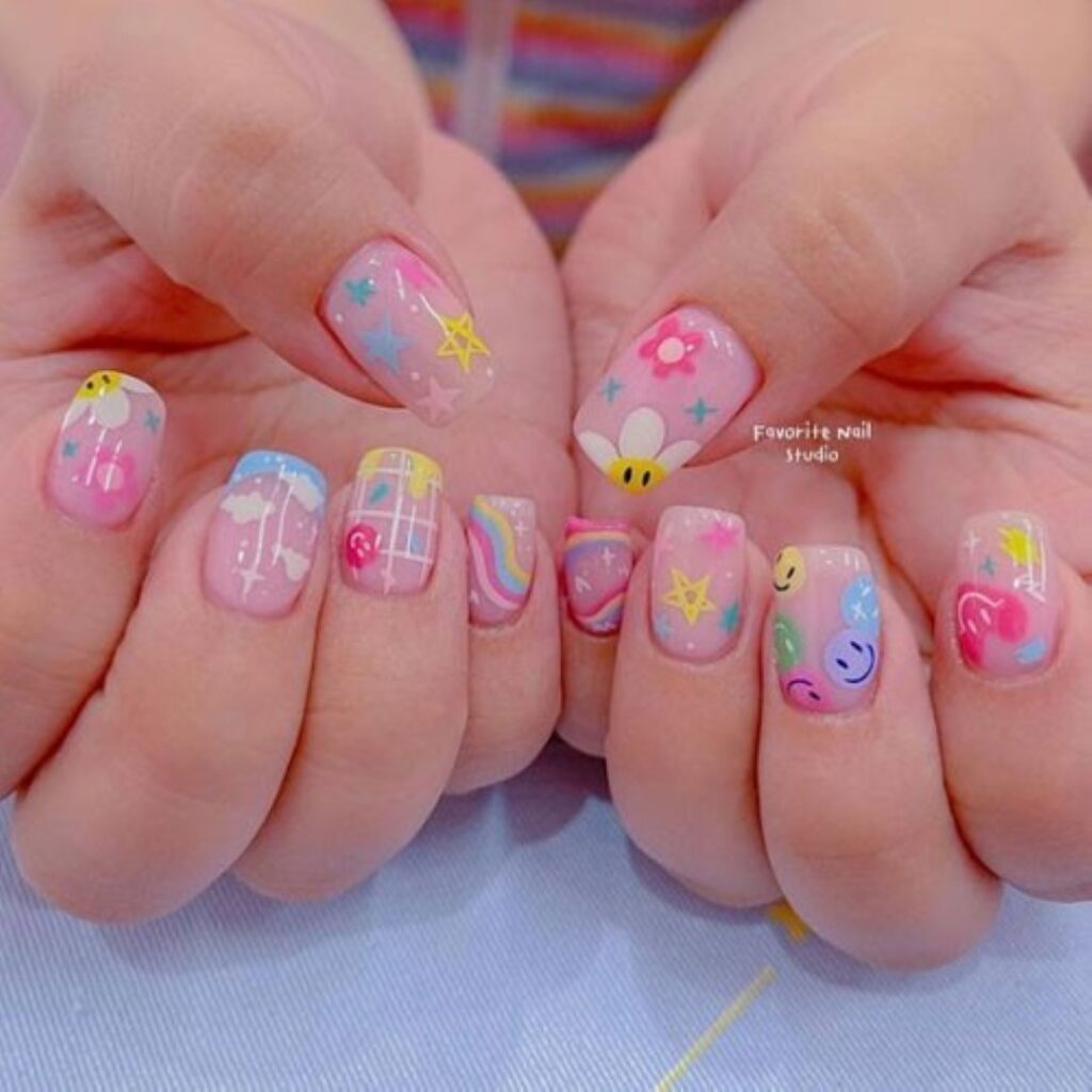 Attractive and stylish 2024 Lunar new year nail designs (109)