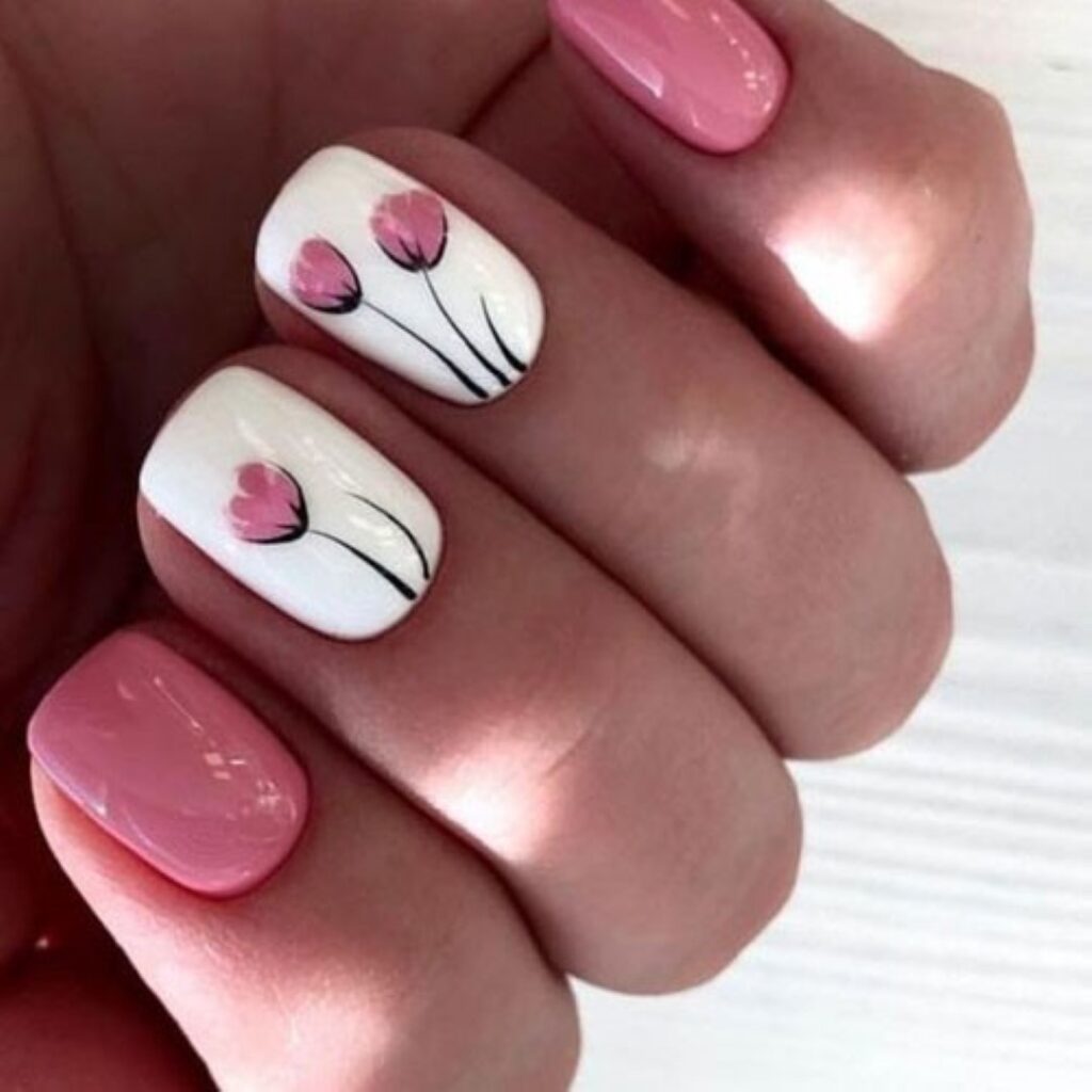 Attractive and stylish 2024 Lunar new year nail designs (124)