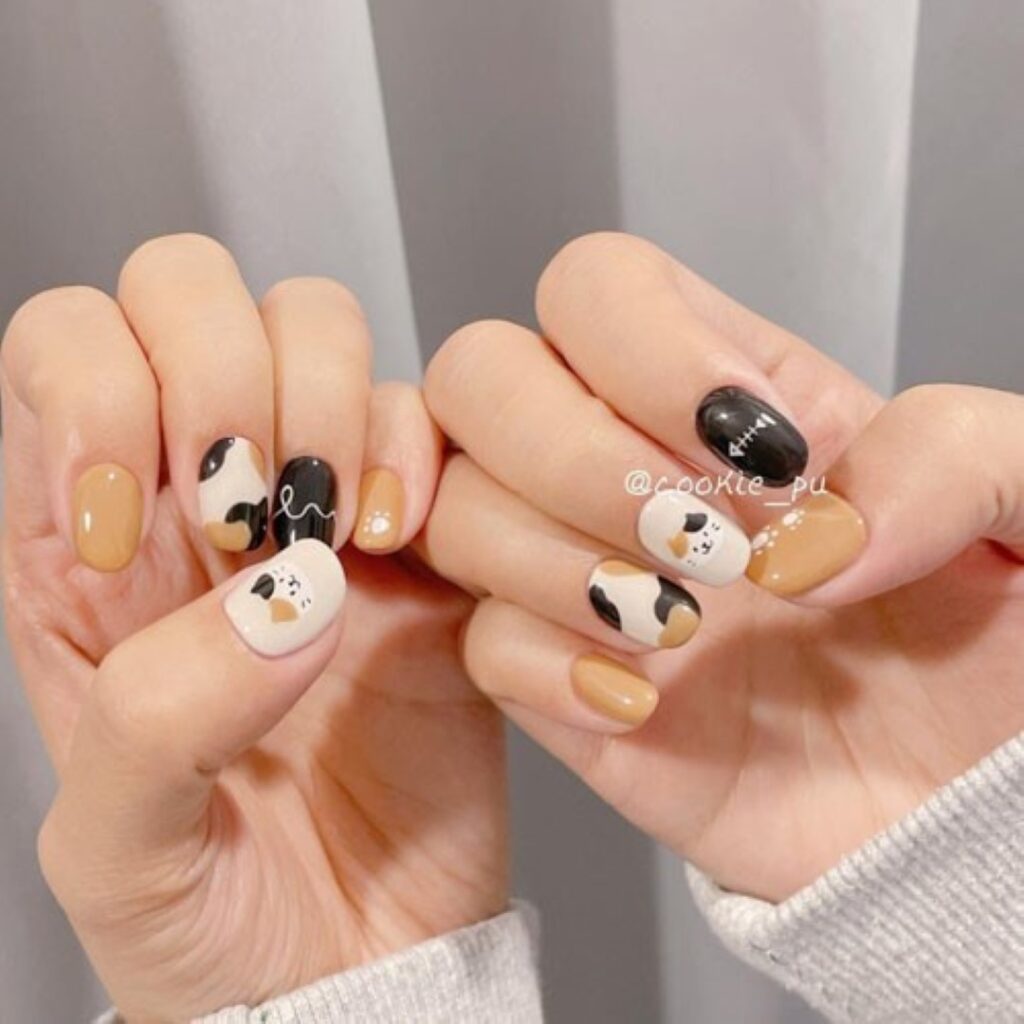 Attractive and stylish 2024 Lunar new year nail designs (135)