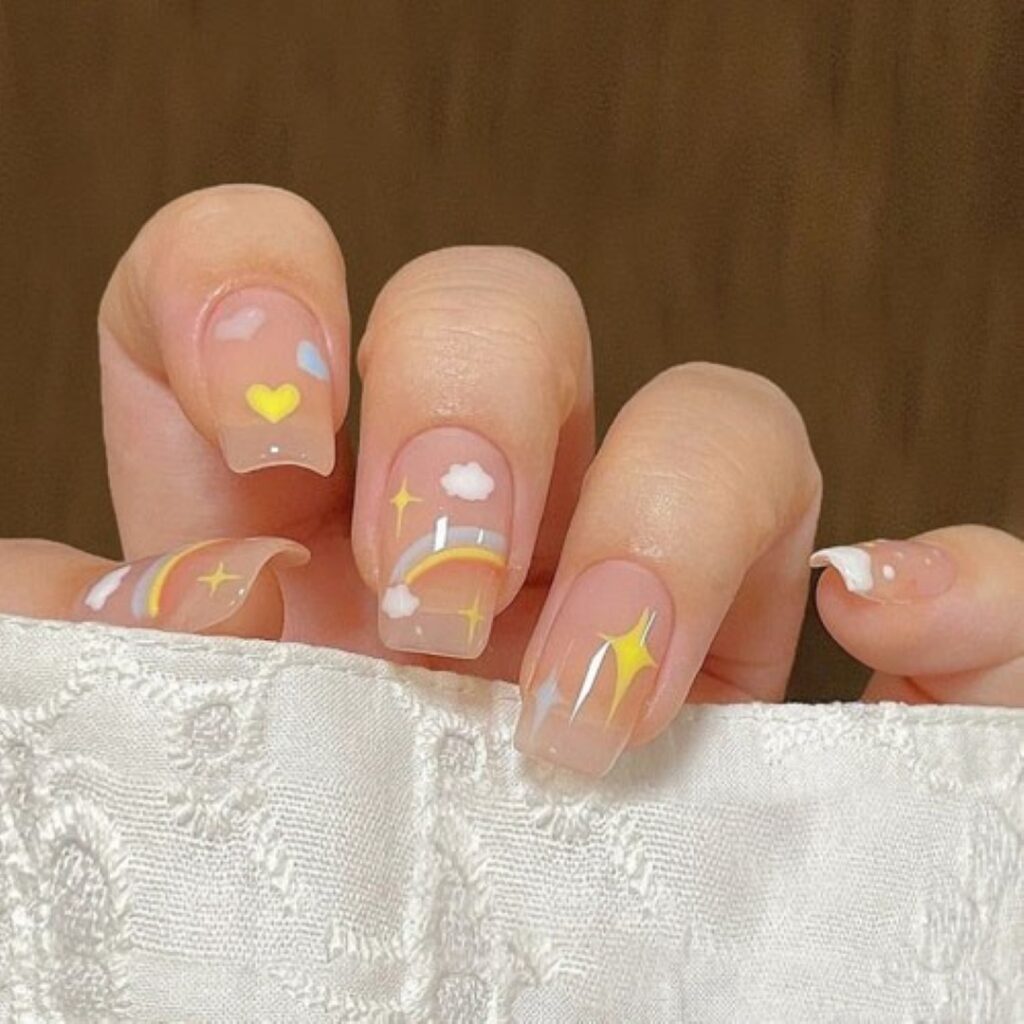 Attractive and stylish 2024 Lunar new year nail designs (136)