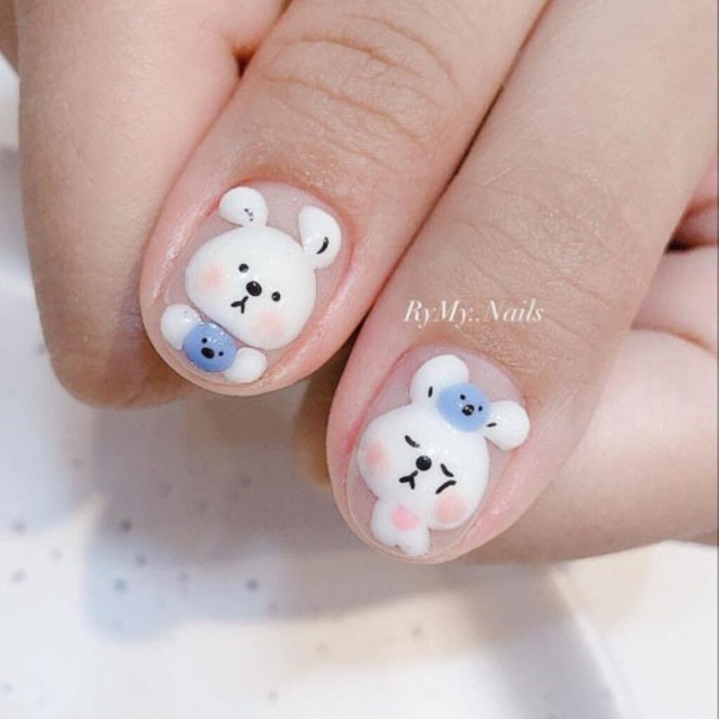 Attractive and stylish 2024 Lunar new year nail designs (139)