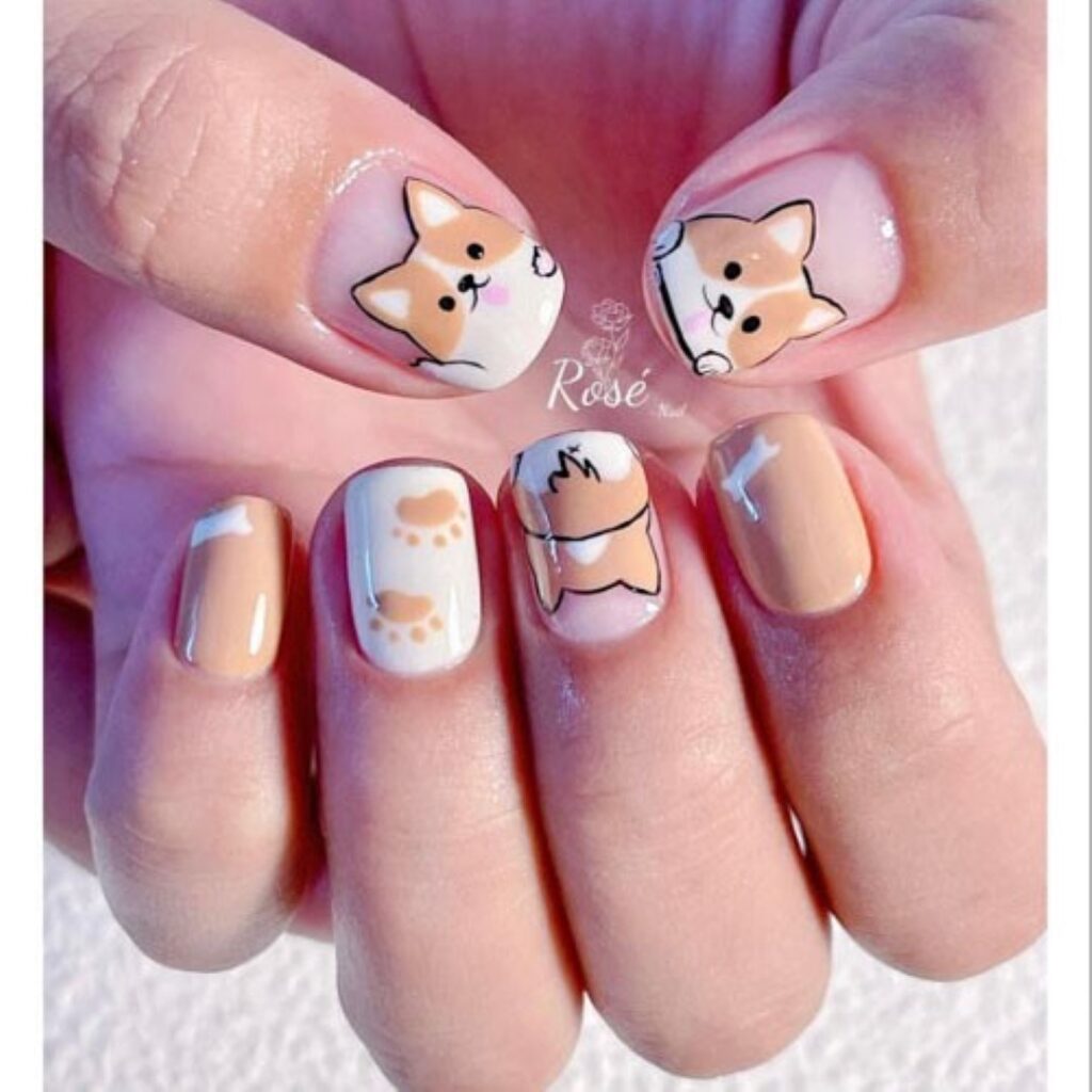 Attractive and stylish 2024 Lunar new year nail designs (156)