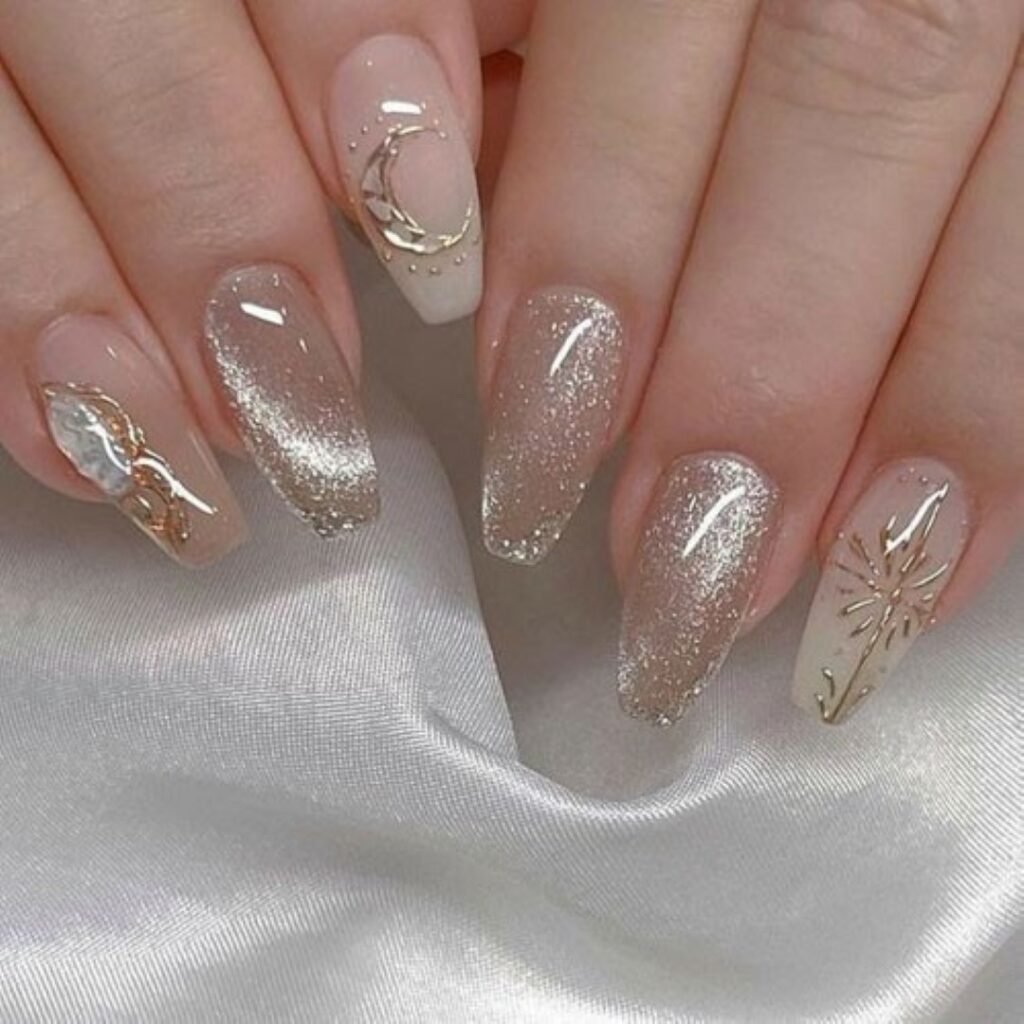Attractive and stylish 2024 Lunar new year nail designs (296)