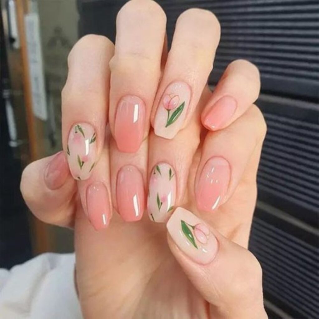 Attractive and stylish 2024 Lunar new year nail designs (323)