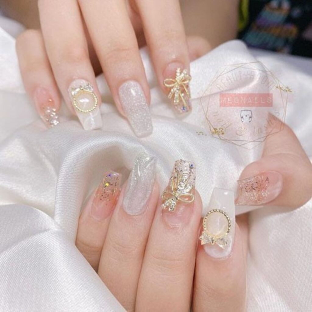 Attractive and stylish 2024 Lunar new year nail designs (35)