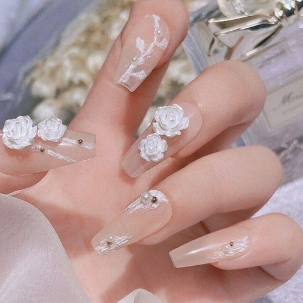 Attractive and stylish 2024 Lunar new year nail designs (59)