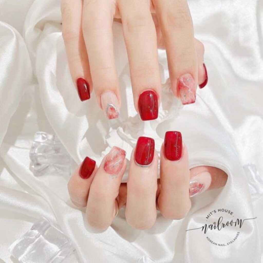 Attractive and stylish 2024 Lunar new year nail designs (75)