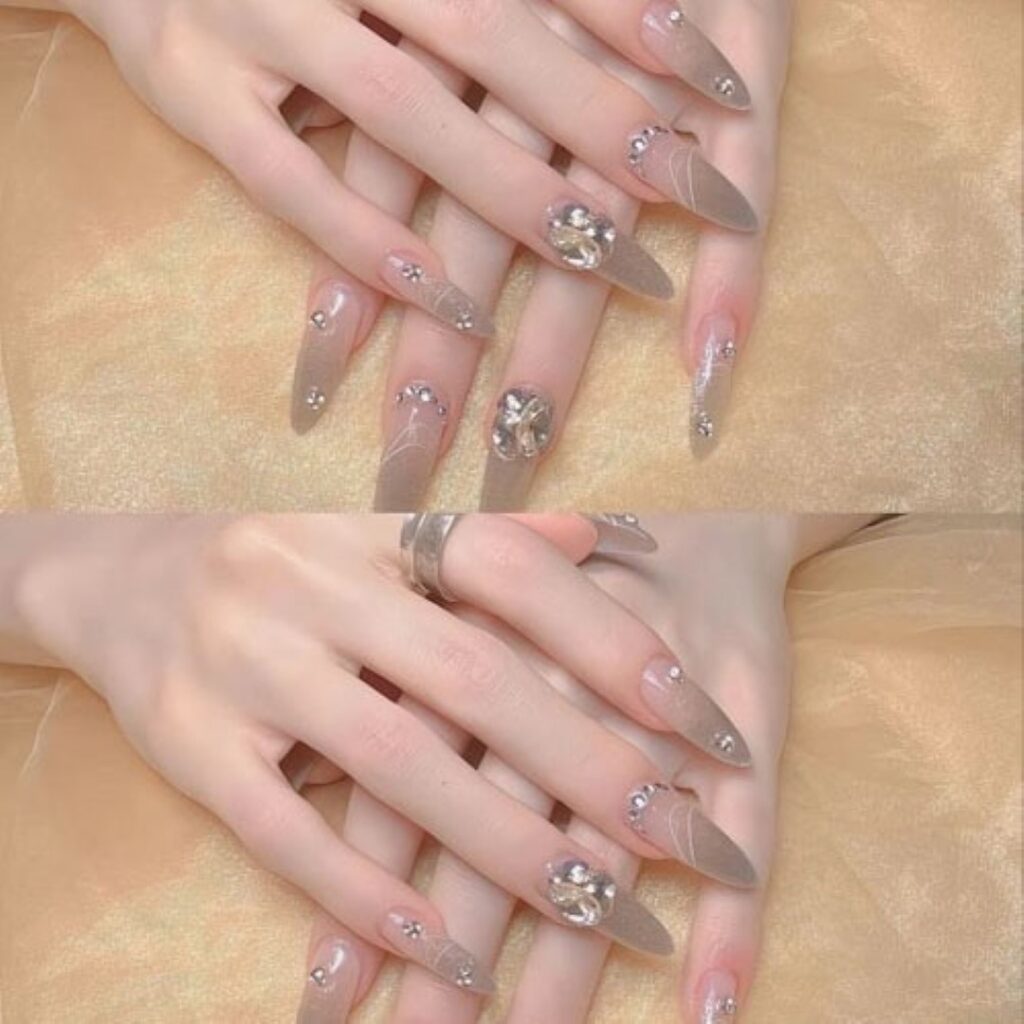 Attractive and stylish 2024 Lunar new year nail designs (82)