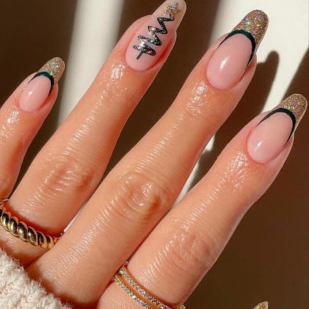 Attractive and stylish 2024 Lunar new year nail designs (87)