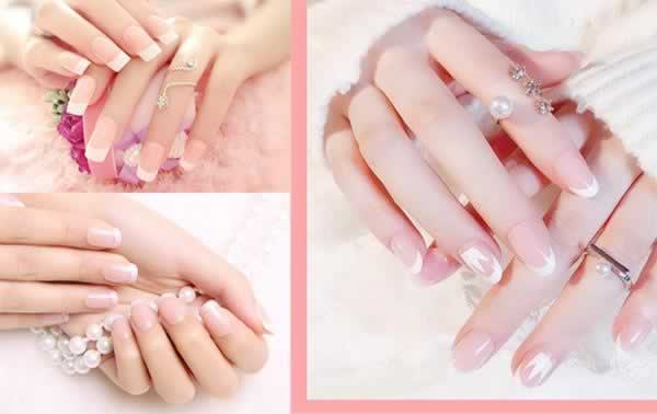 10 White Bordered Nail Polish