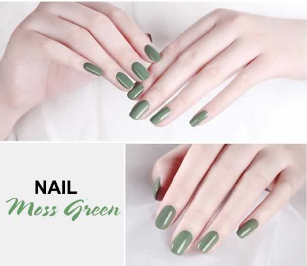 13 Beautiful Moss Green Nail Pattern