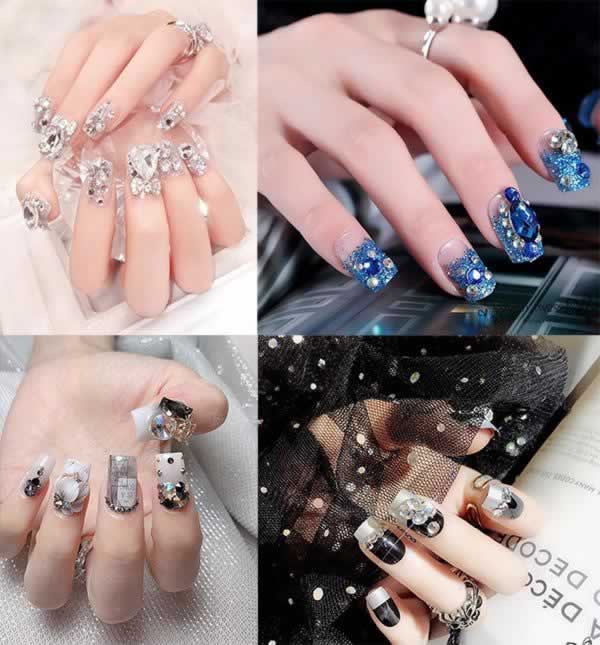 24 Beautiful Nail Pattern With Stone