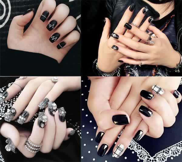 8 Beautiful Black Nail Pattern