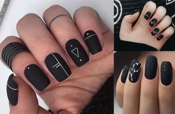 9 Matte Black Nail Polish